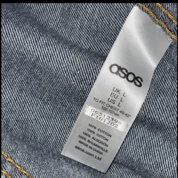 ASOS Jean jacket Patch Denim Jacket - Picture 3 of 3